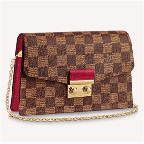 louis vuitton damier ebene croisette price|louis vuitton croisette chain wallet.